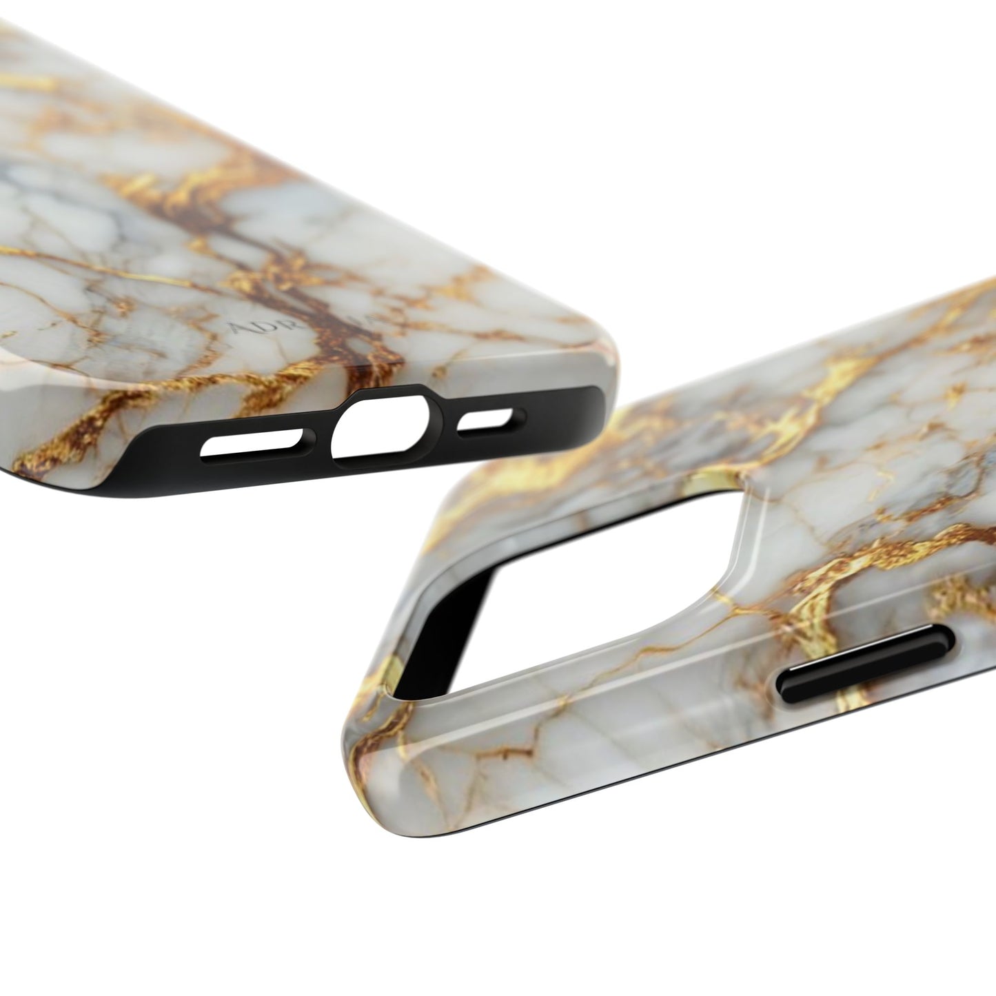 Gold Veined Marble Tough Phone Case — Luxury Protective Phone Case