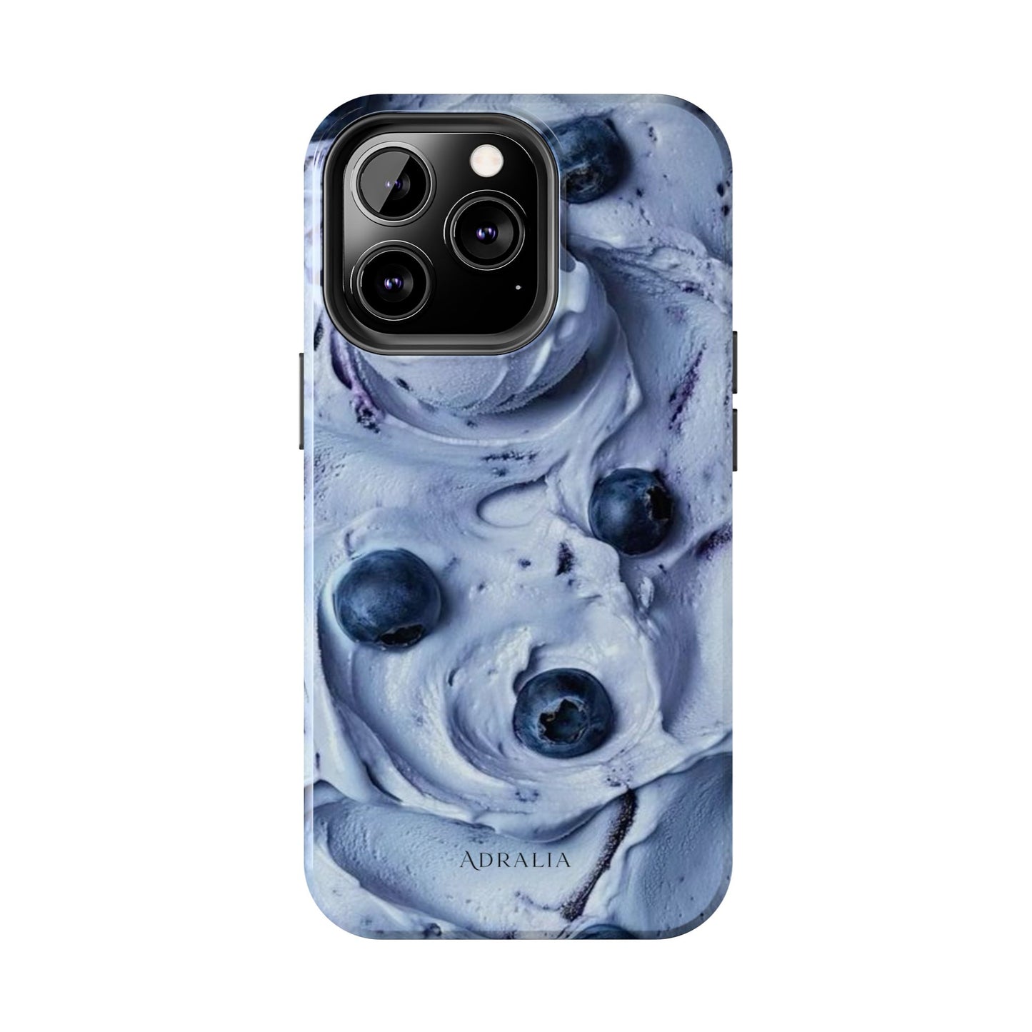 Blueberry Swirl Tough Phone Case — Protective Artistic Fruit Pattern
