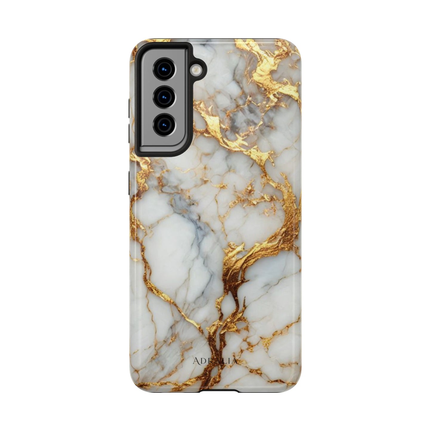 Gold Veined Marble Tough Phone Case — Luxury Protective Phone Case