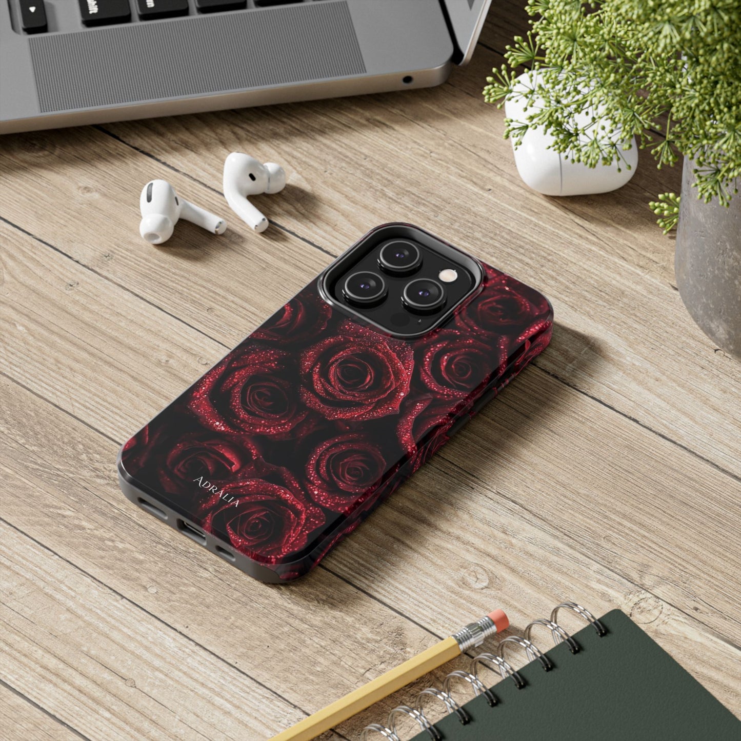 Red Velvet Roses Tough Phone Case — Protective Floral iPhone Case