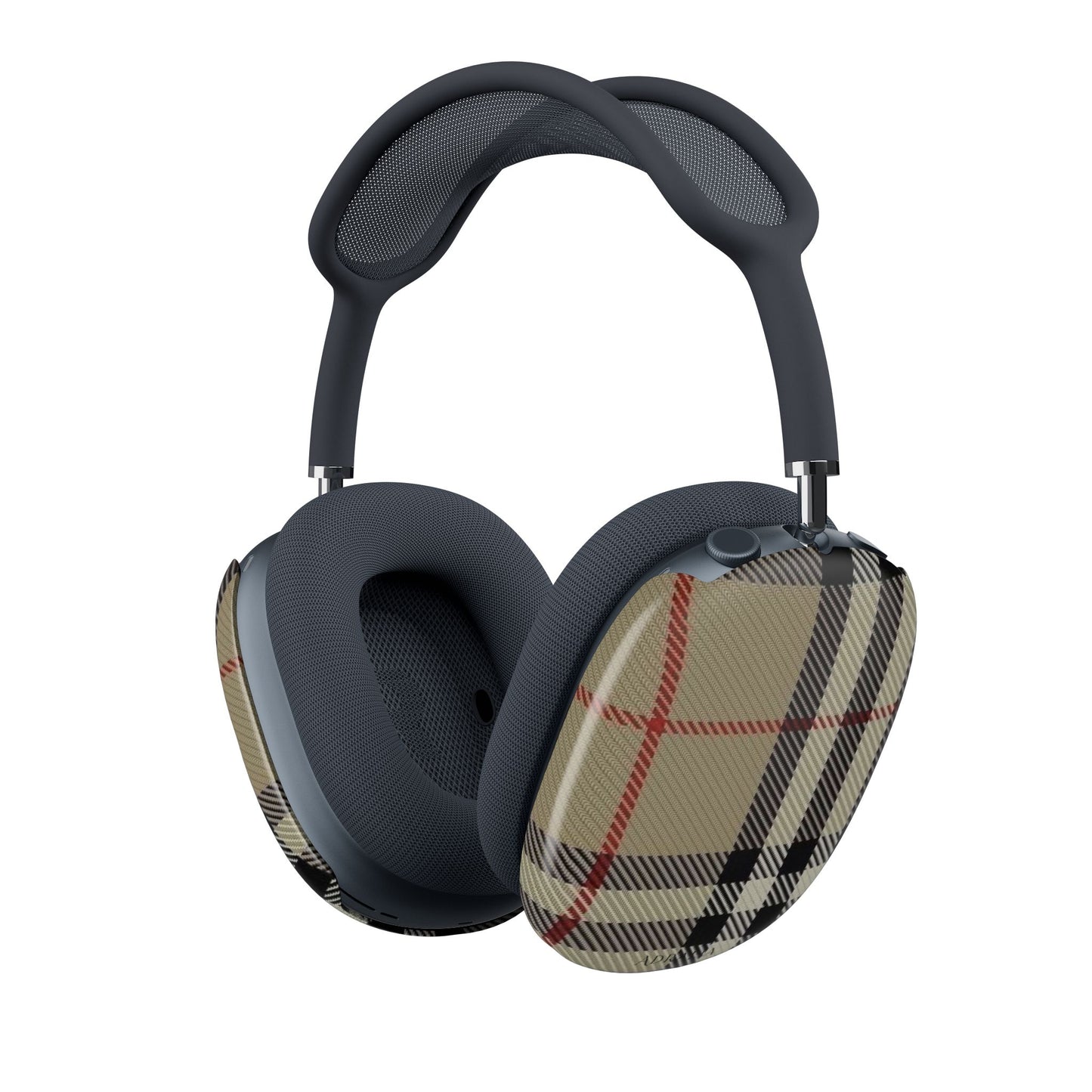 Plaid AirPods Max Shell Case — Classic Beige Tartan Headphone Covers