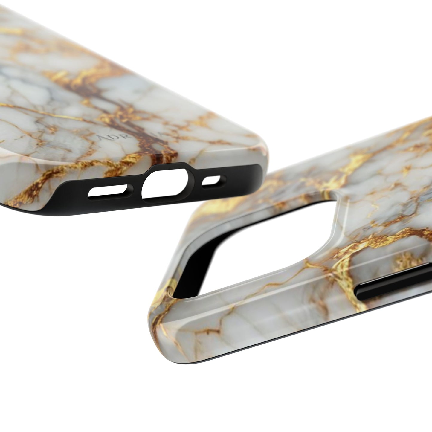 Gold Veined Marble Tough Phone Case — Luxury Protective Phone Case