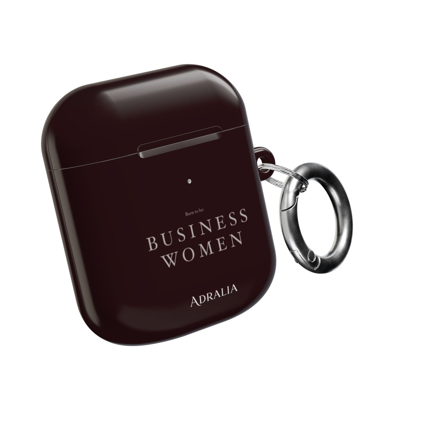 Business Women AirPods Case — Elegant Maroon Protective Cover