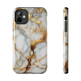 Gold Veined Marble Tough Phone Case — Luxury Protective Phone Case