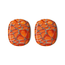 AirPods Max Case — Orange Mosaic Textured Shell Cover