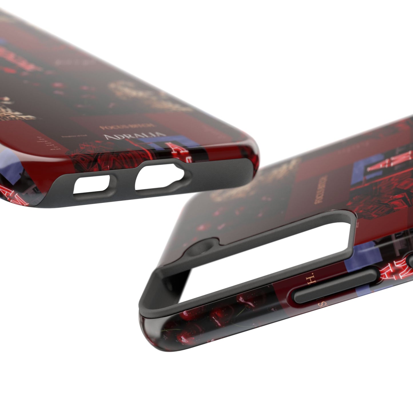 Tough Phone Case — Amour Red Leopard Graphic Protective Cover