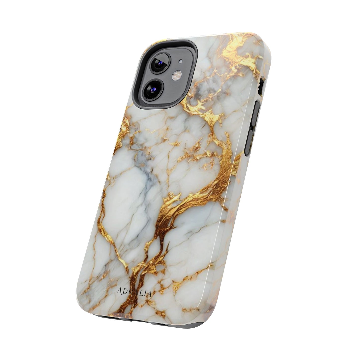 Gold Veined Marble Tough Phone Case — Luxury Protective Phone Case