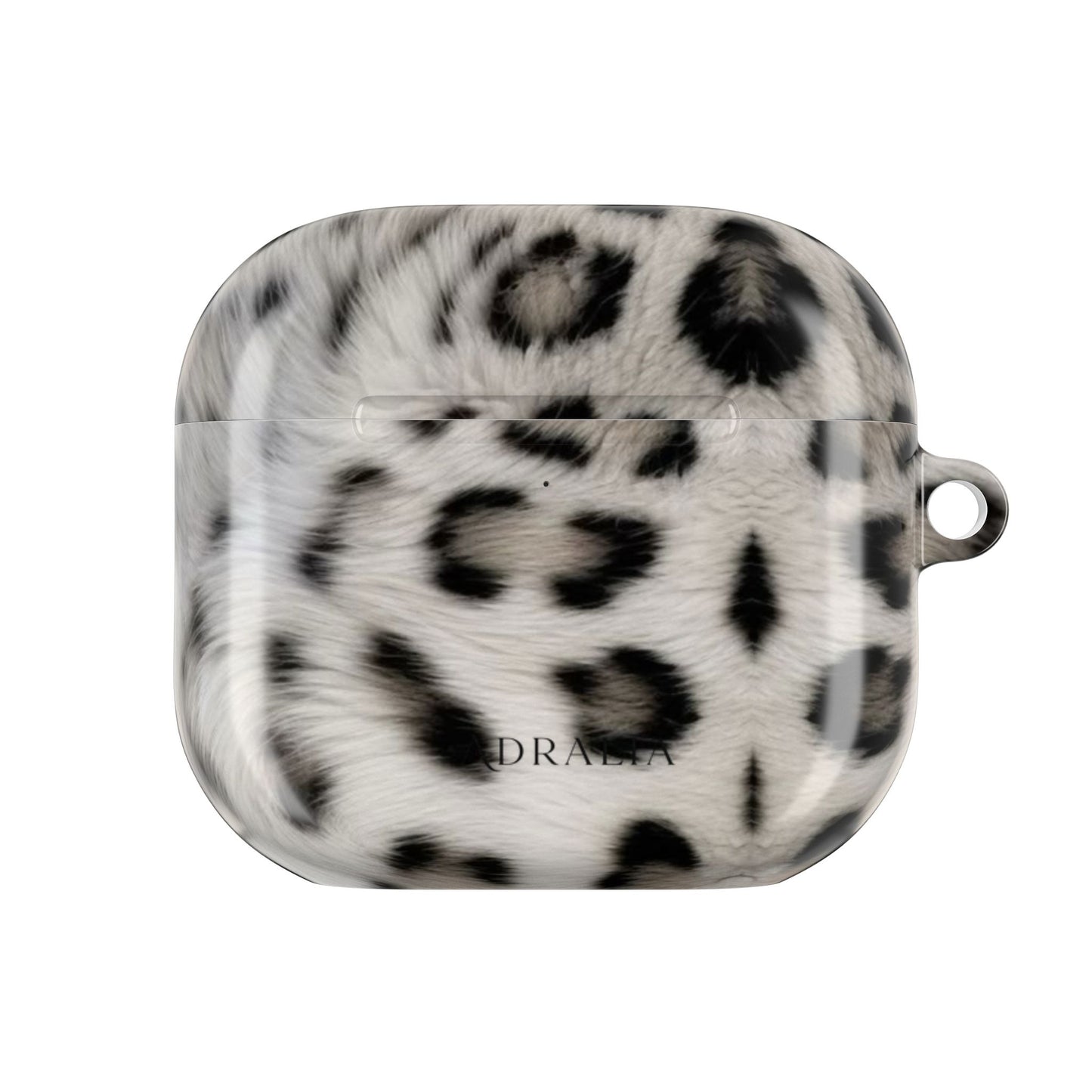 Leopard Print AirPod Case — Faux Fur Black & White Protective Cover