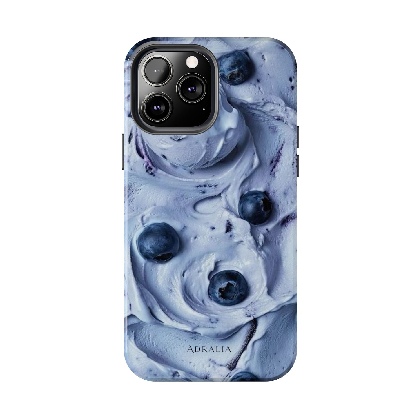 Blueberry Swirl Tough Phone Case — Protective Artistic Fruit Pattern