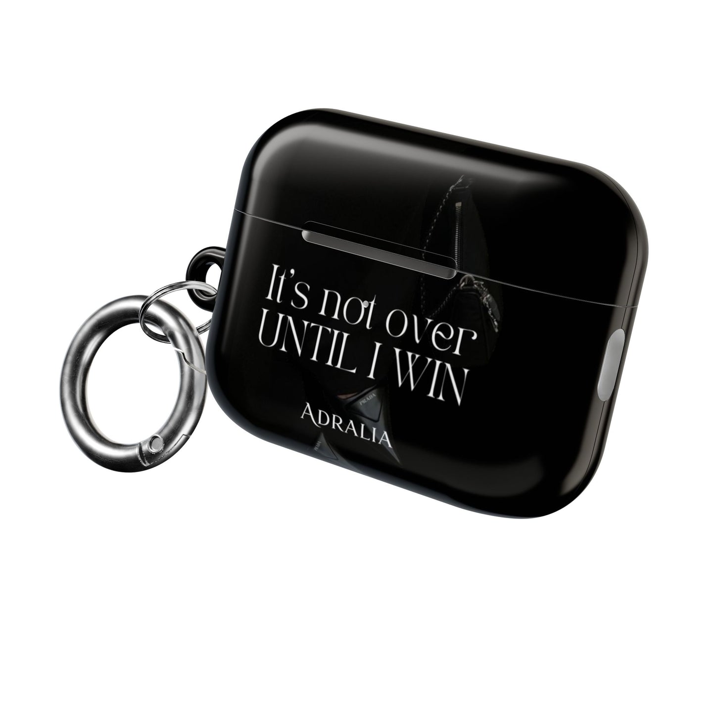 Motivational AirPod Case — "It's Not Over Until I Win" Inspirational Protective Cover
