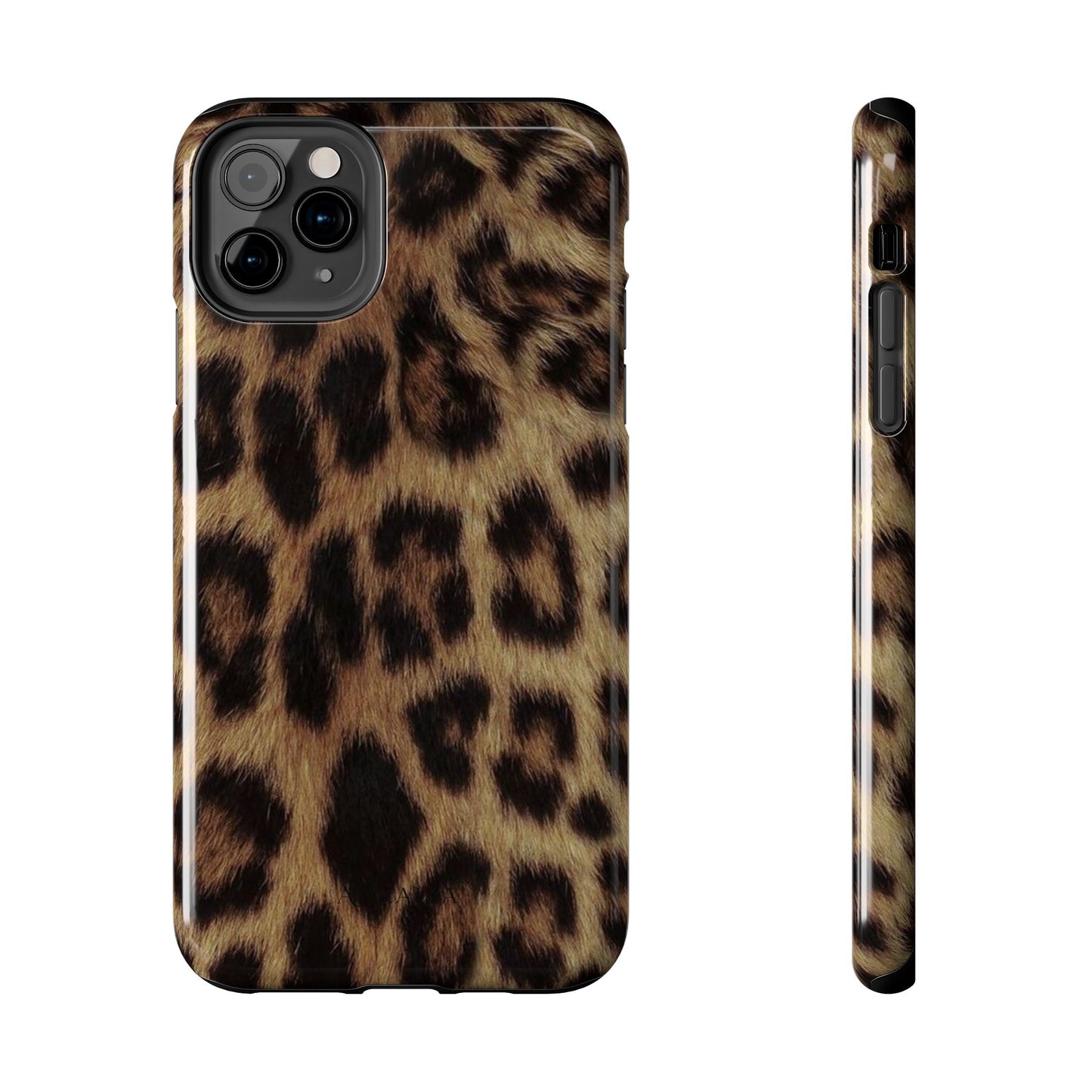Leopard Print Tough Phone Case — Durable Animal-Print Protective Cover