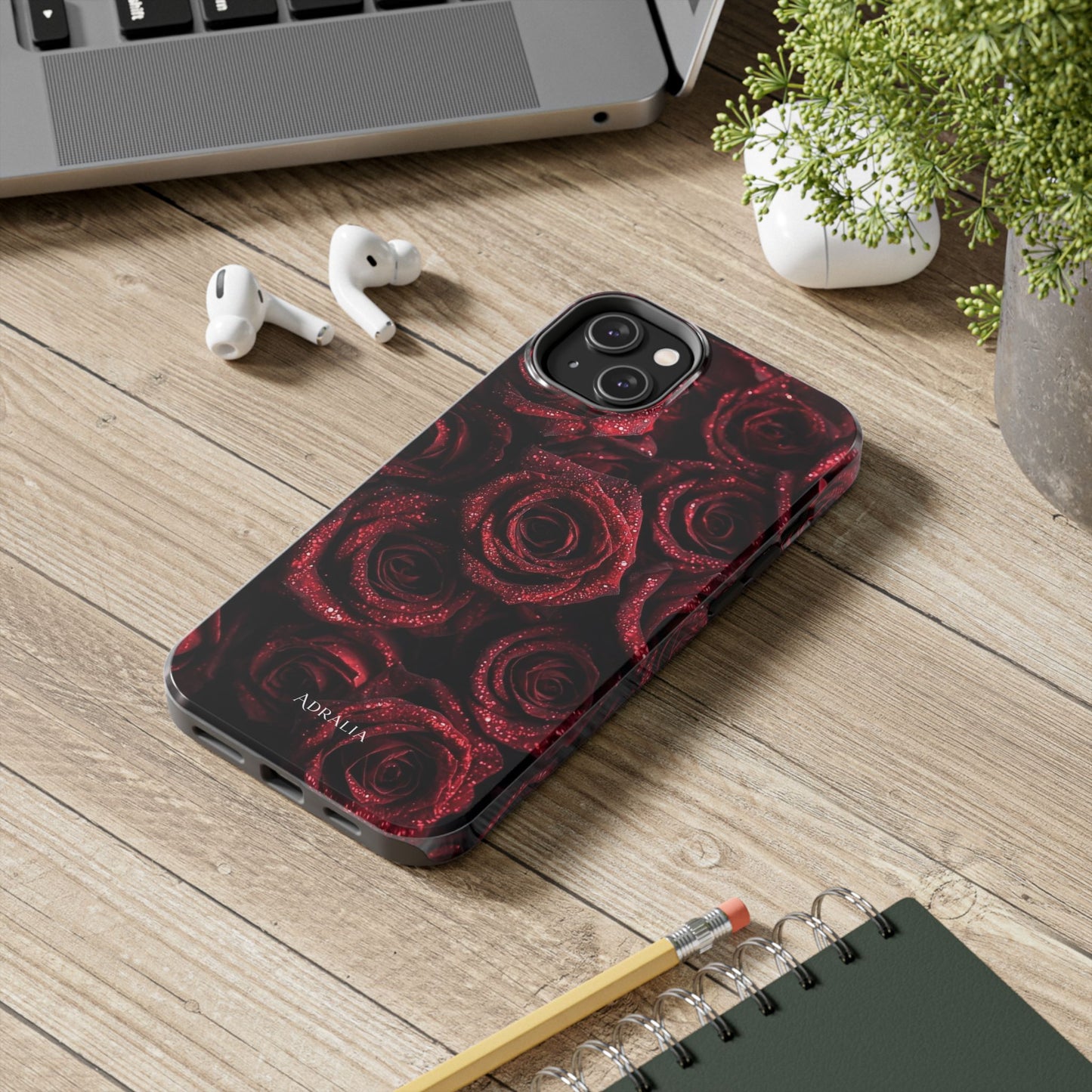 Red Velvet Roses Tough Phone Case — Protective Floral iPhone Case