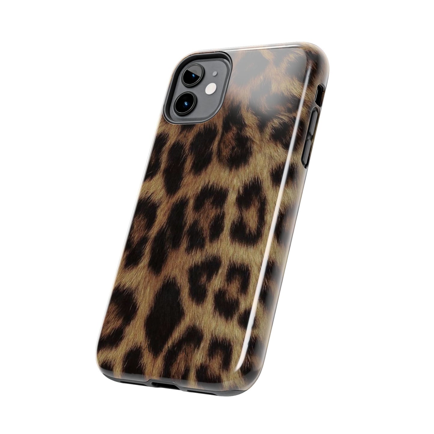 Leopard Print Tough Phone Case — Durable Animal-Print Protective Cover