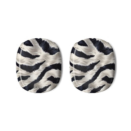AirPods Max Shell Case — Black & White Zebra Fur Print Protective Covers