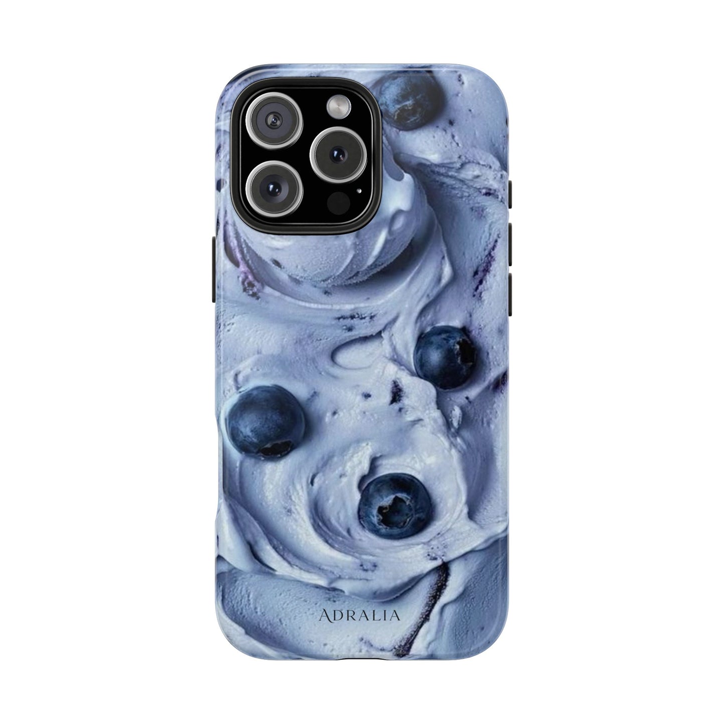 Blueberry Swirl Tough Phone Case — Protective Artistic Fruit Pattern