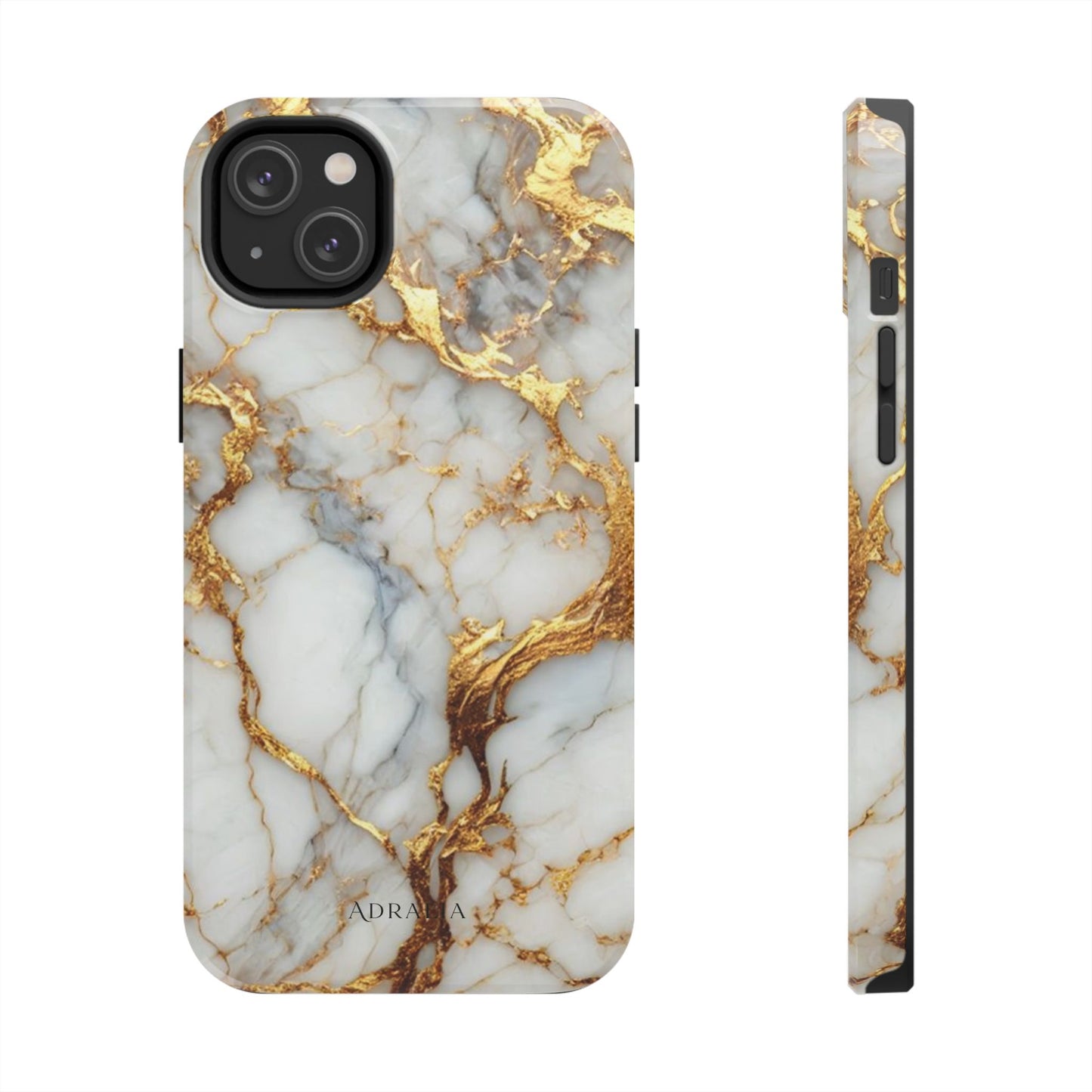 Gold Veined Marble Tough Phone Case — Luxury Protective Phone Case