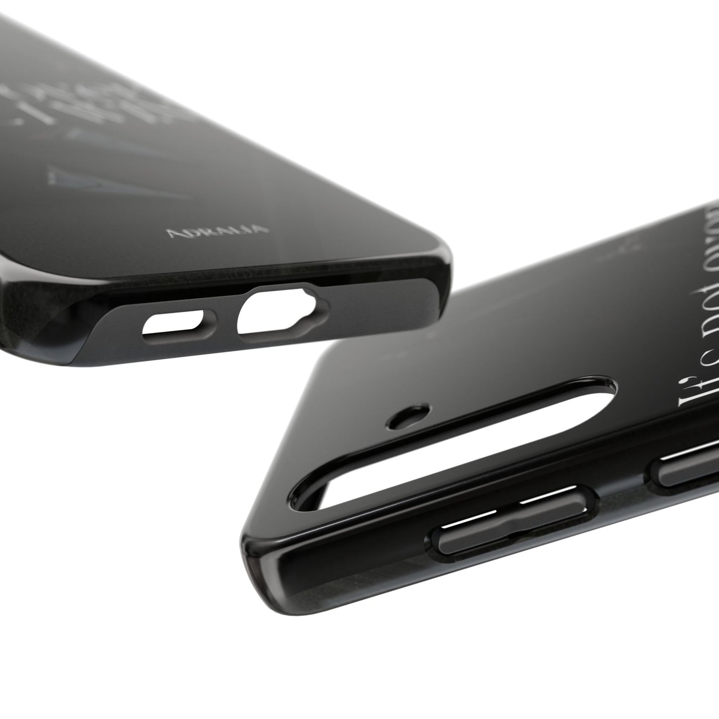 It's Not Over Until I Win Tough Phone Case — Motivational Black Protective Cover