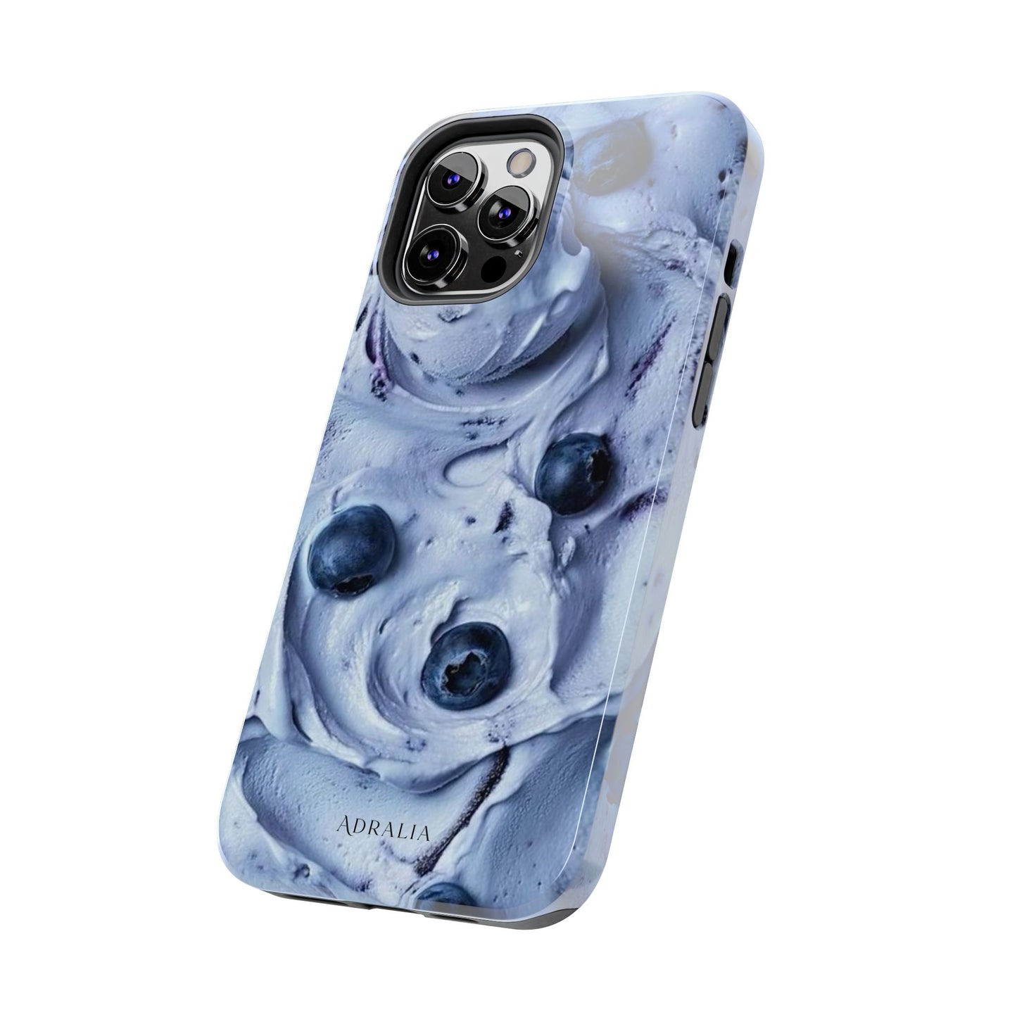 Blueberry Swirl Tough Phone Case — Protective Artistic Fruit Pattern