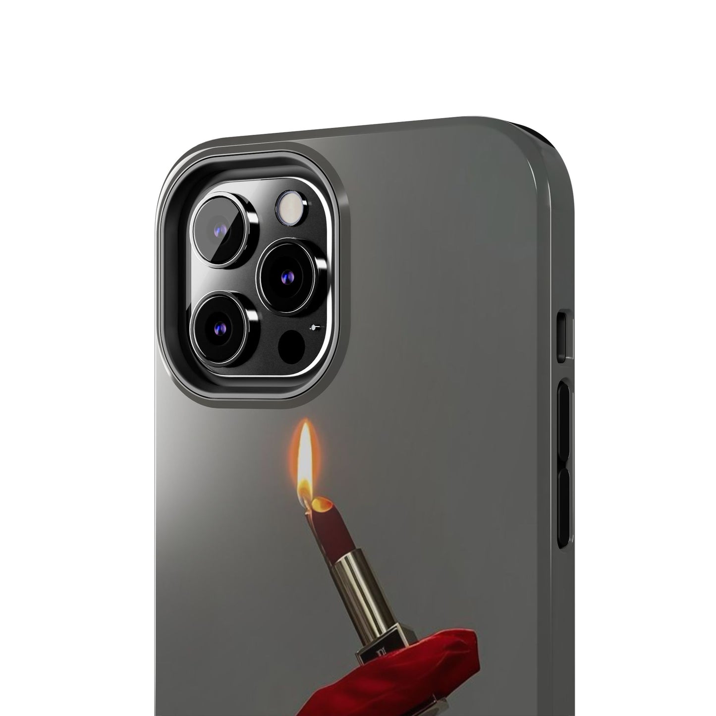 Red Glove Lighter Tough Phone Case — Dark Gothic Flame Protective Cover