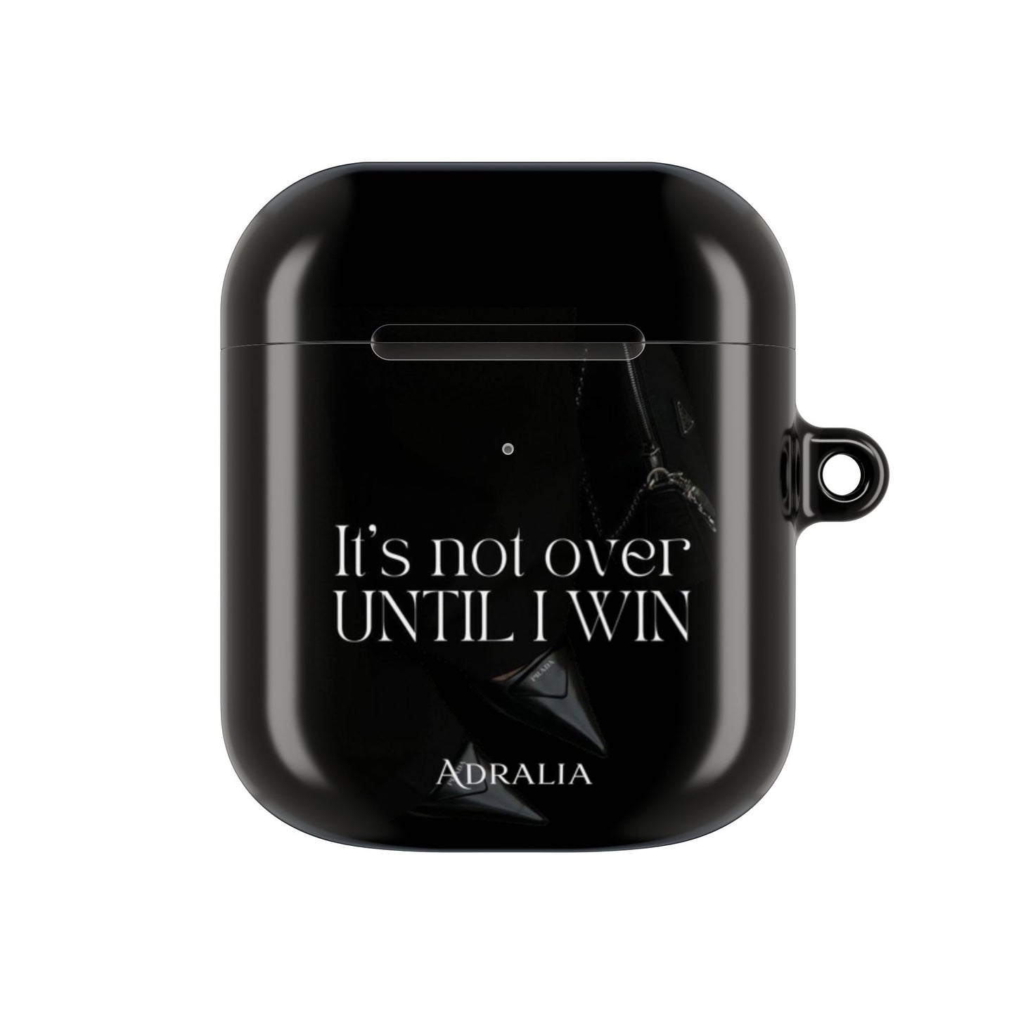 Motivational AirPod Case — "It's Not Over Until I Win" Inspirational Protective Cover