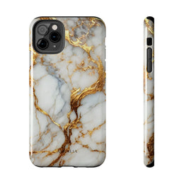 Gold Veined Marble Tough Phone Case — Luxury Protective Phone Case
