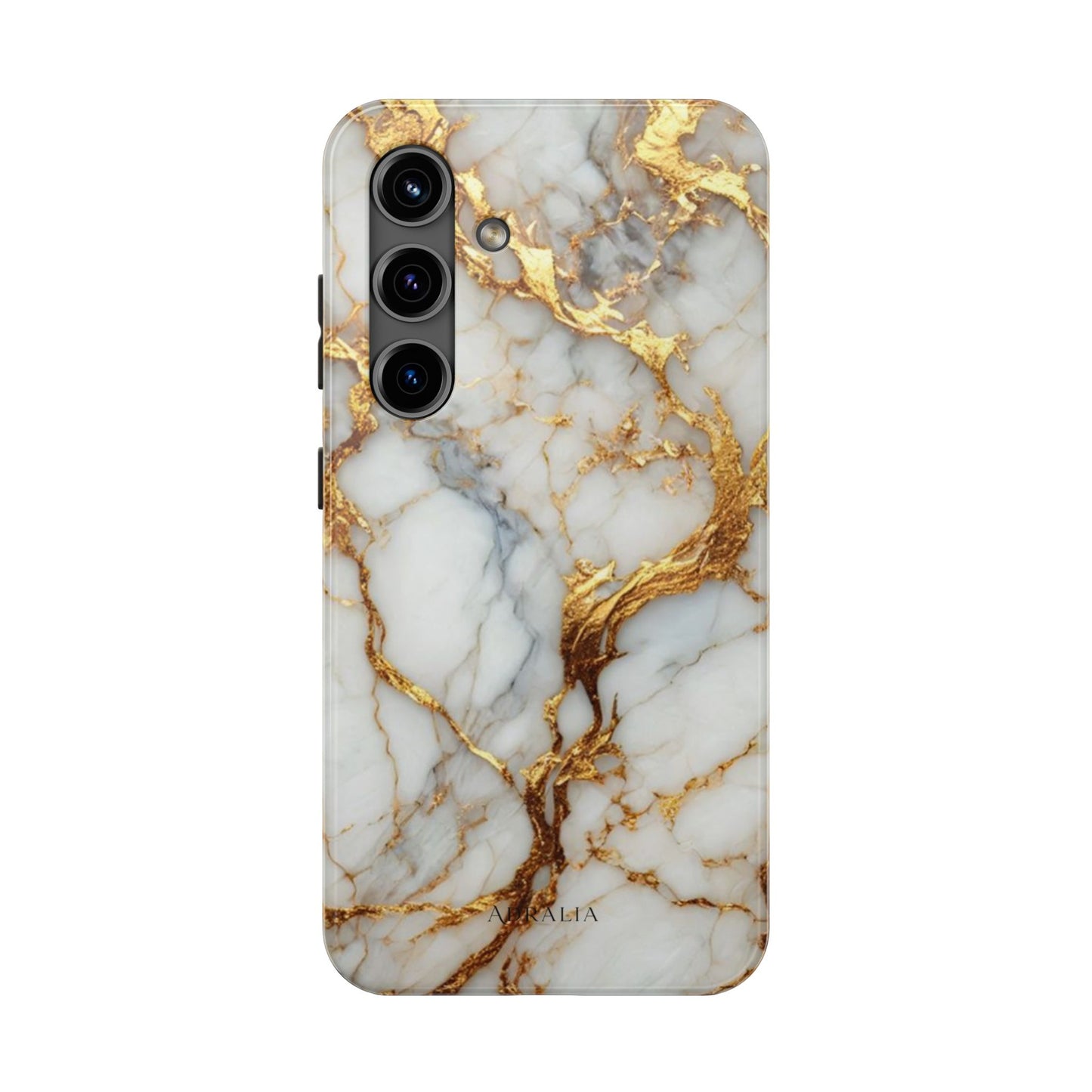 Gold Veined Marble Tough Phone Case — Luxury Protective Phone Case