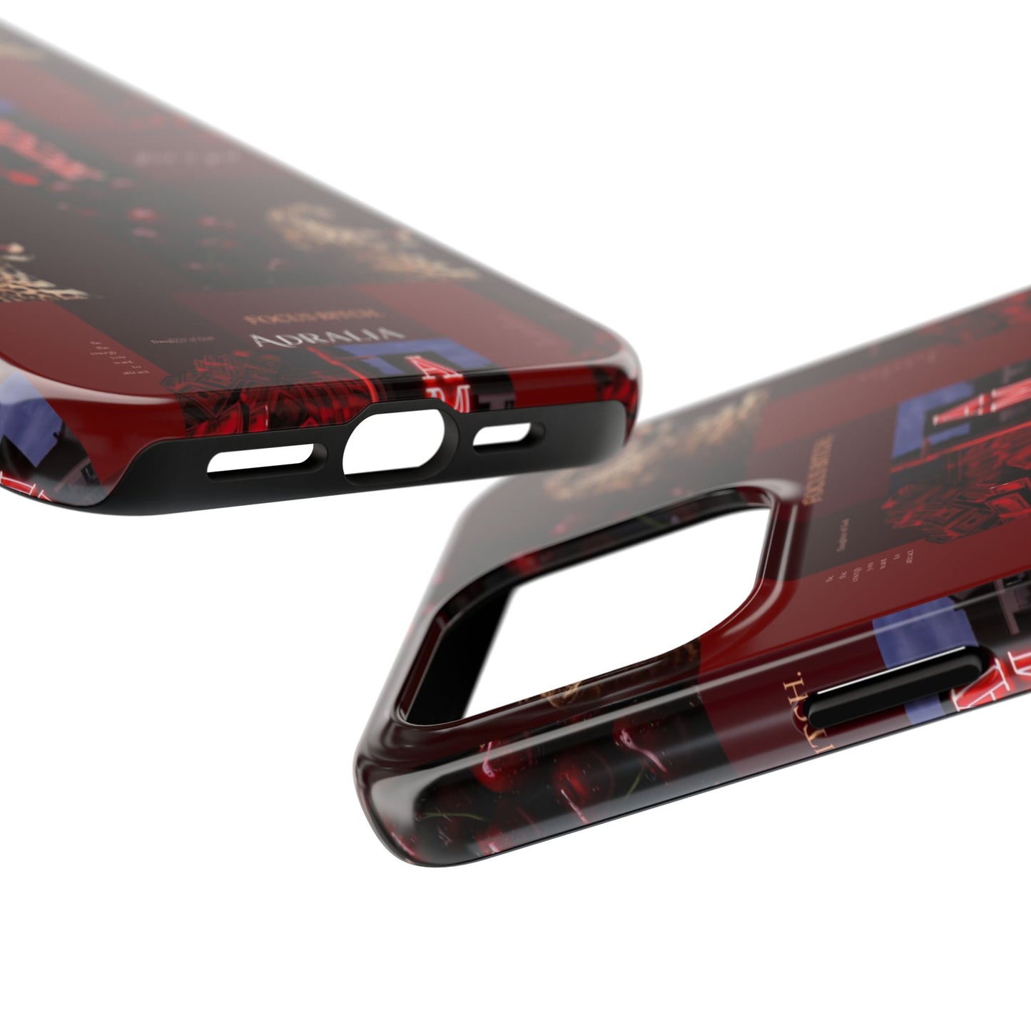 Tough Phone Case — Amour Red Leopard Graphic Protective Cover