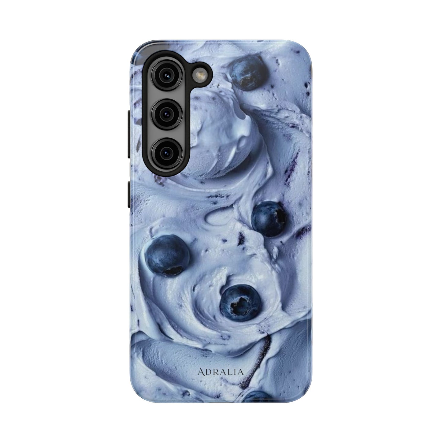 Blueberry Swirl Tough Phone Case — Protective Artistic Fruit Pattern