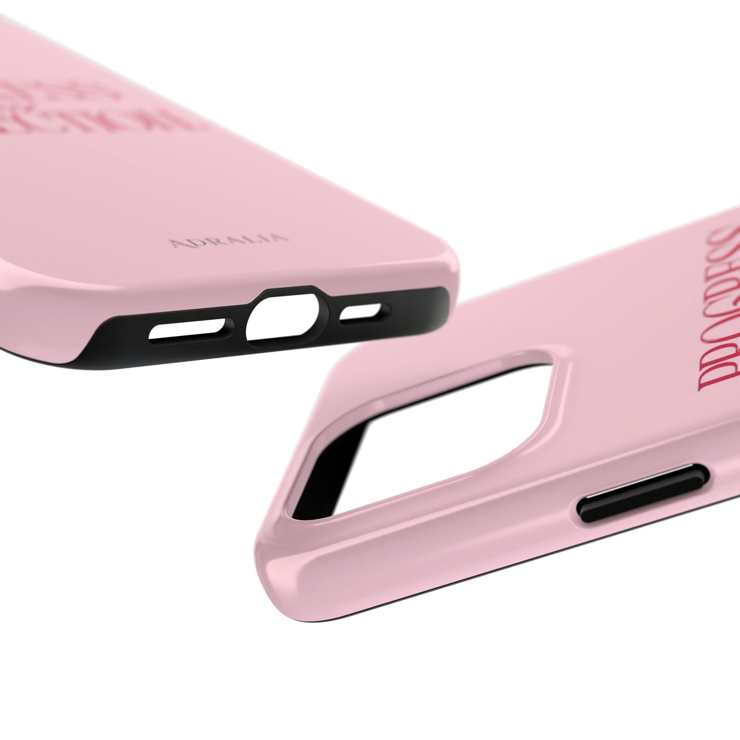 Progress Over Perfection Tough Phone Case — Pink Inspirational Protective Cover
