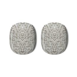 Baroque Relief AirPods Max Shell Case — Elegant Vintage Damask Ear Cup Covers