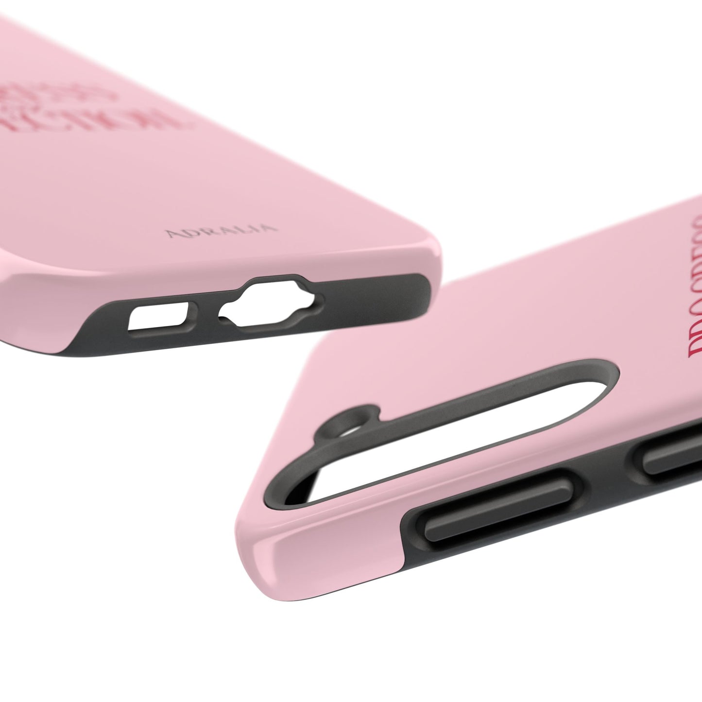 Progress Over Perfection Tough Phone Case — Pink Inspirational Protective Cover