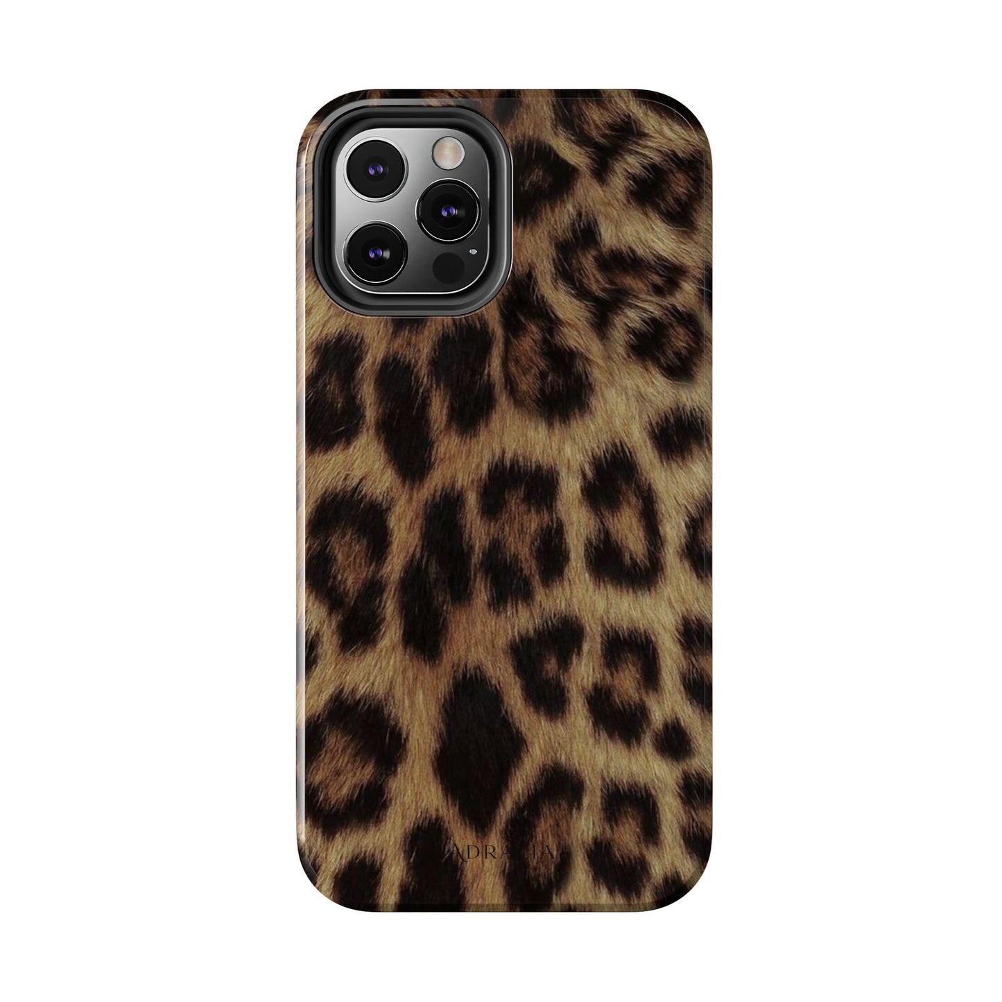 Leopard Print Tough Phone Case — Durable Animal-Print Protective Cover