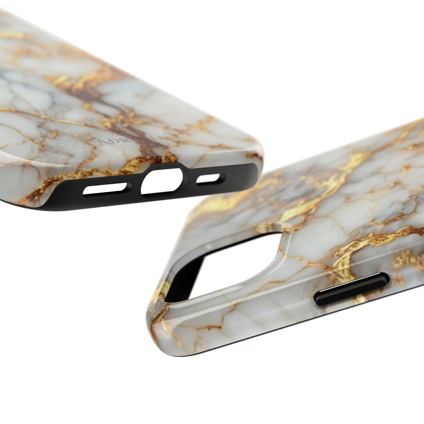 Gold Veined Marble Tough Phone Case — Luxury Protective Phone Case