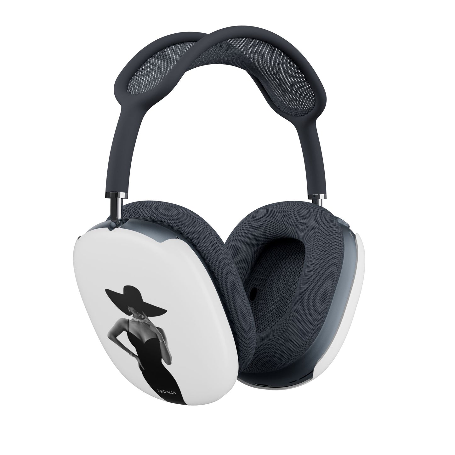 AirPods Max Shell Case — Chic Monochrome Lady Silhouette Protective Cover