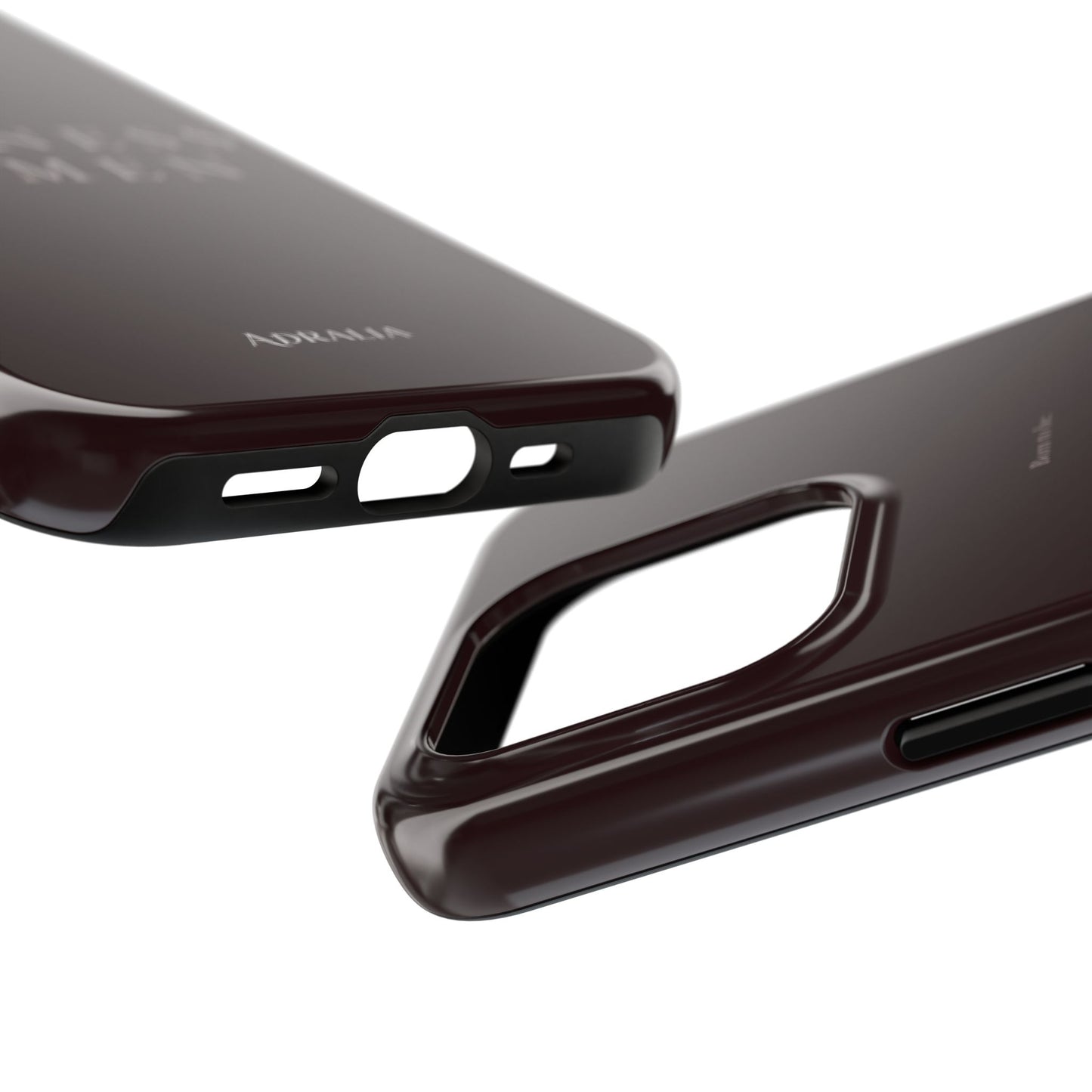 Business Women Tough Phone Case — Empowering Burgundy Protective Phone Cover