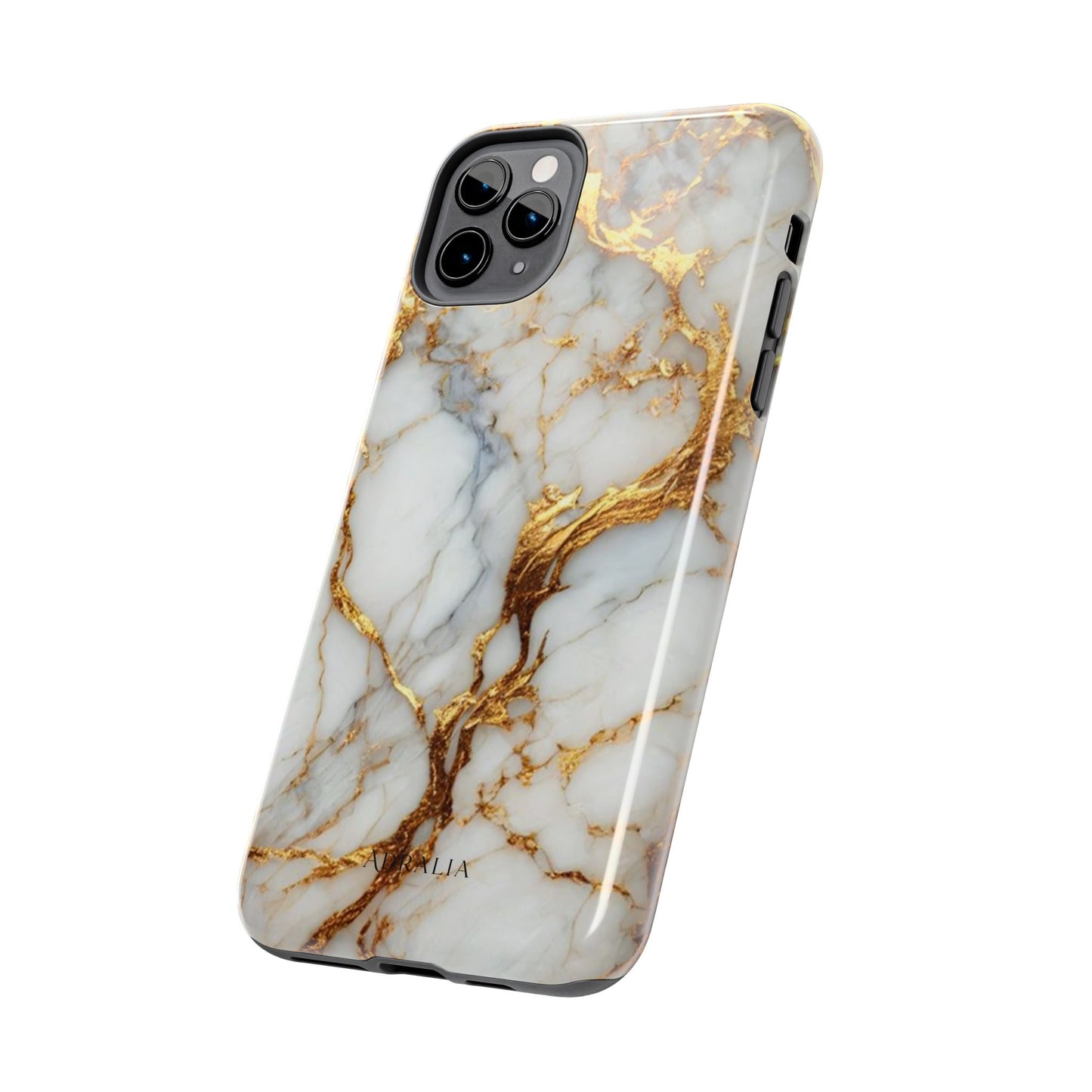 Gold Veined Marble Tough Phone Case — Luxury Protective Phone Case