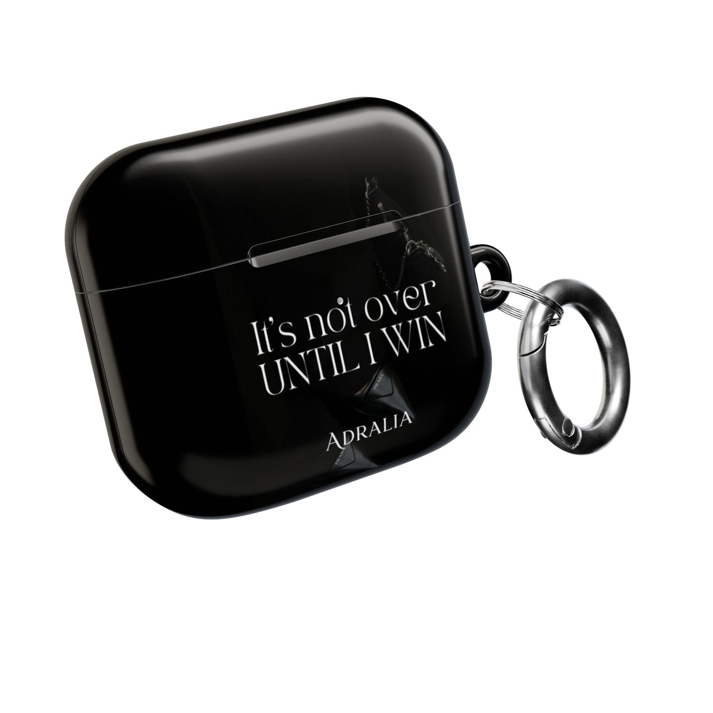 Motivational AirPod Case — "It's Not Over Until I Win" Inspirational Protective Cover