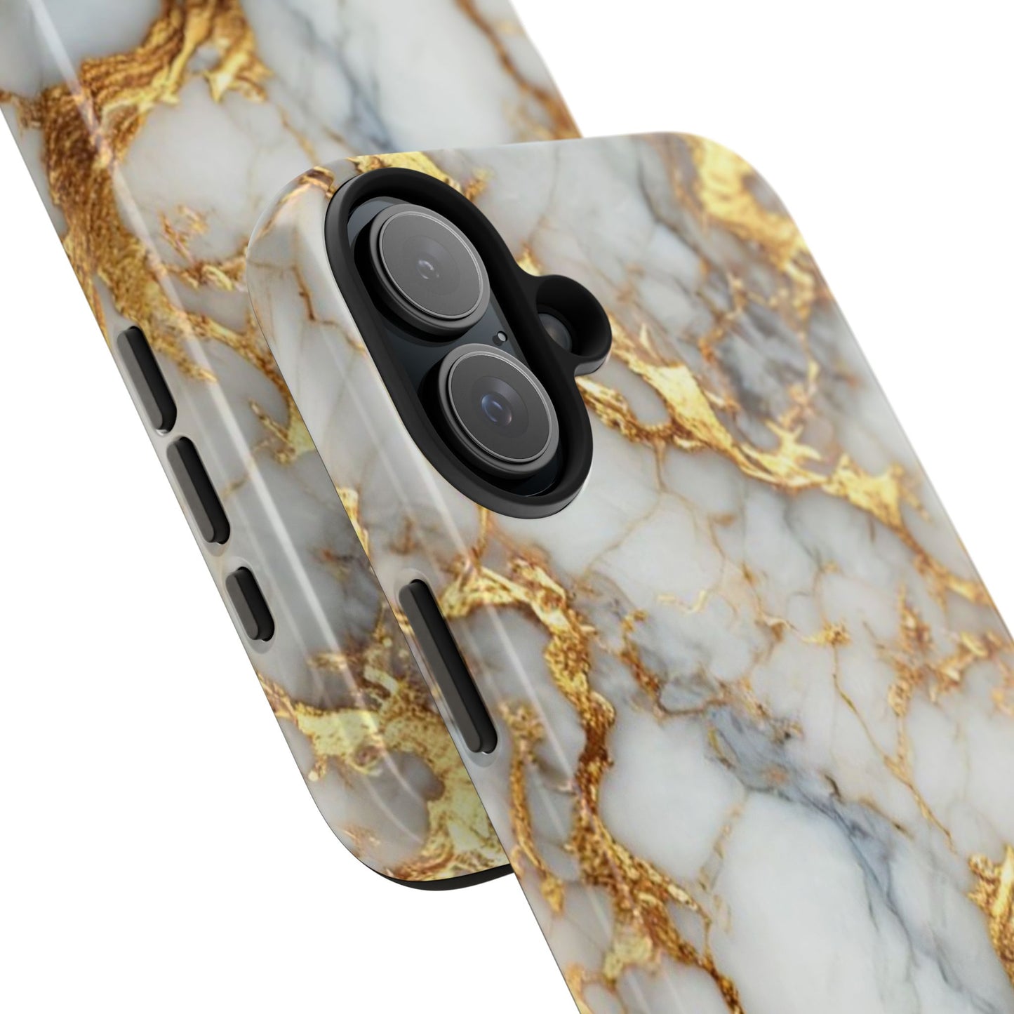 Gold Veined Marble Tough Phone Case — Luxury Protective Phone Case