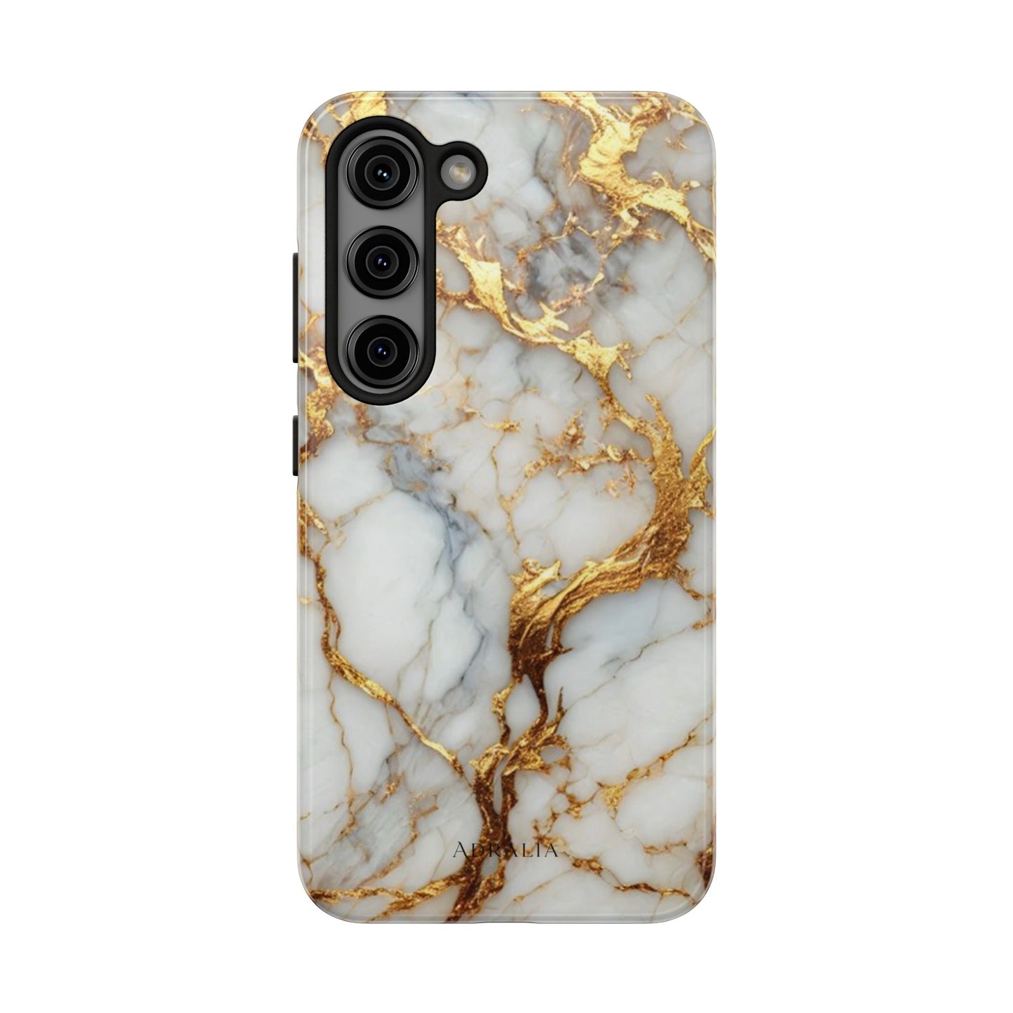 Gold Veined Marble Tough Phone Case — Luxury Protective Phone Case
