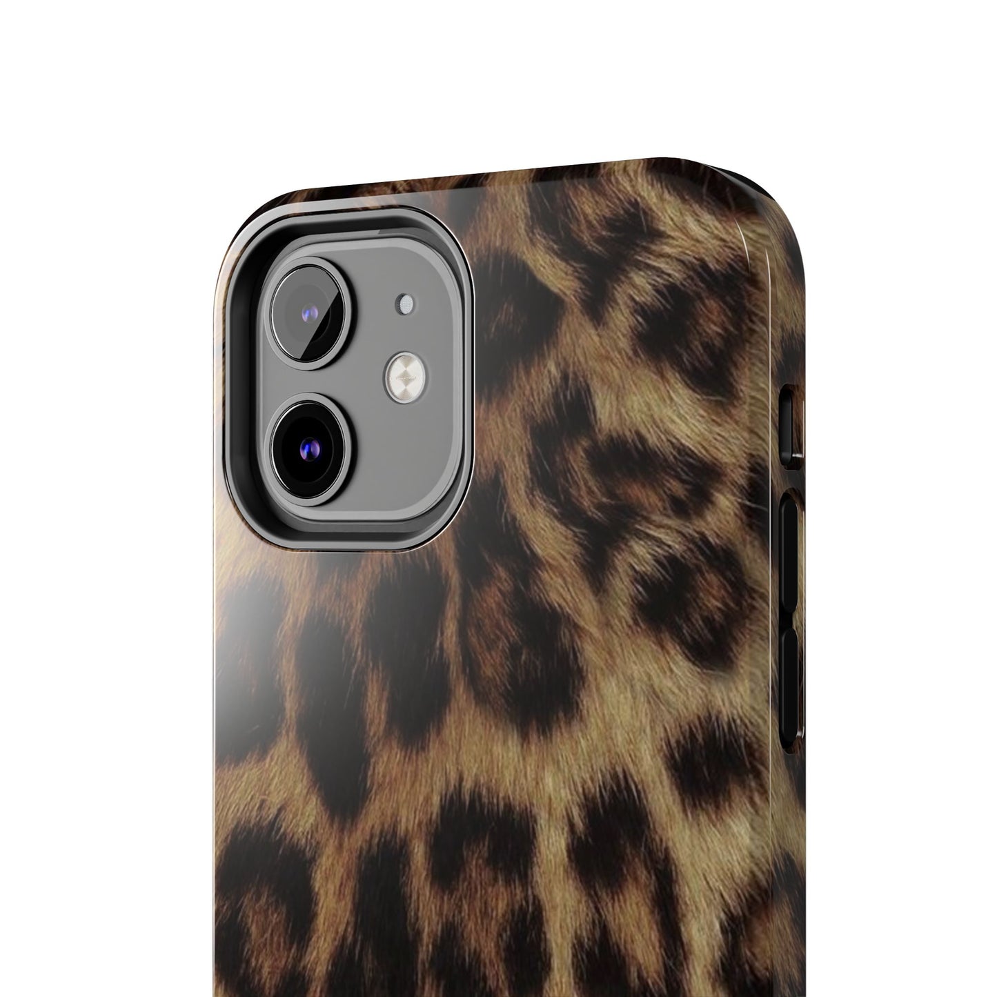 Leopard Print Tough Phone Case — Durable Animal-Print Protective Cover