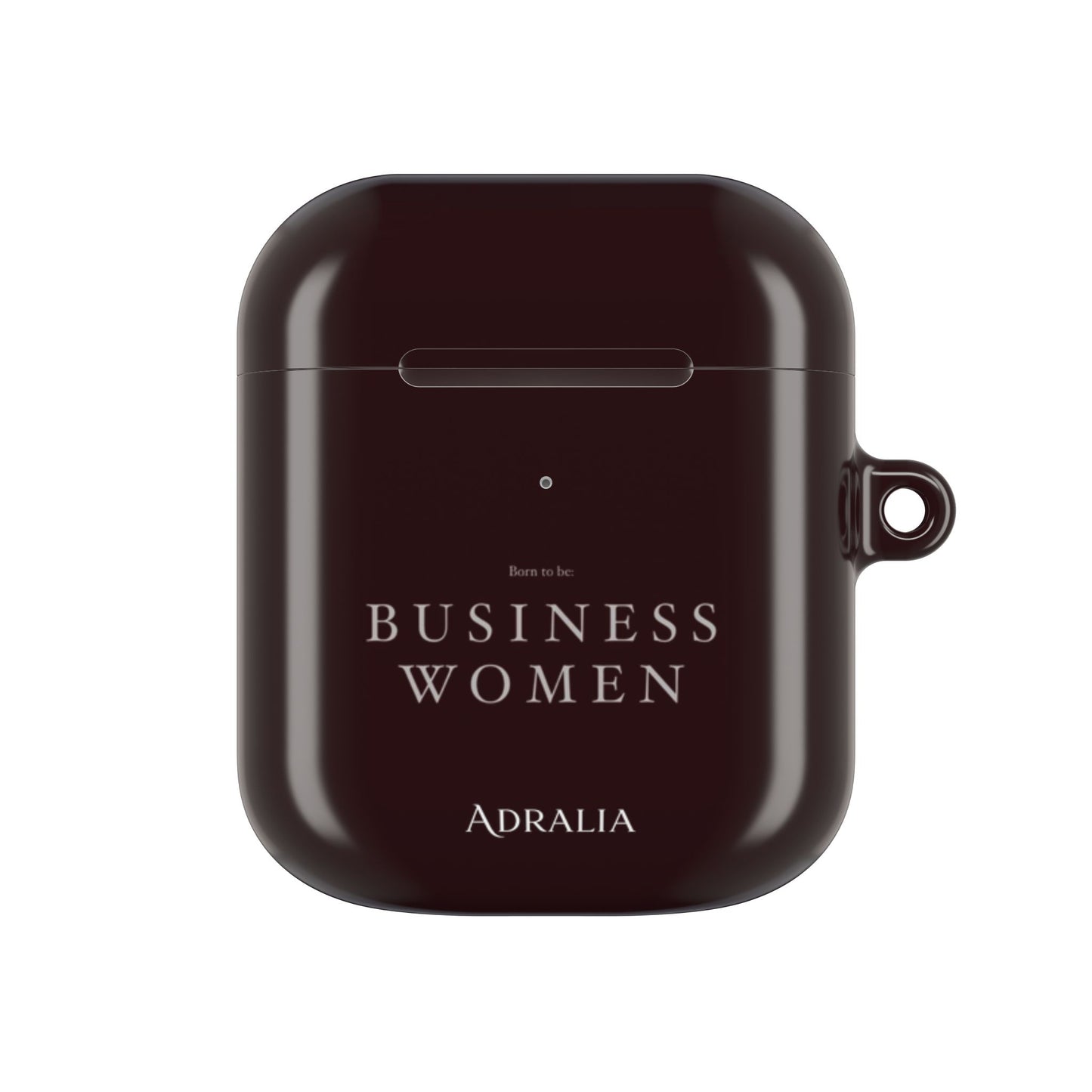 Business Women AirPods Case — Elegant Maroon Protective Cover
