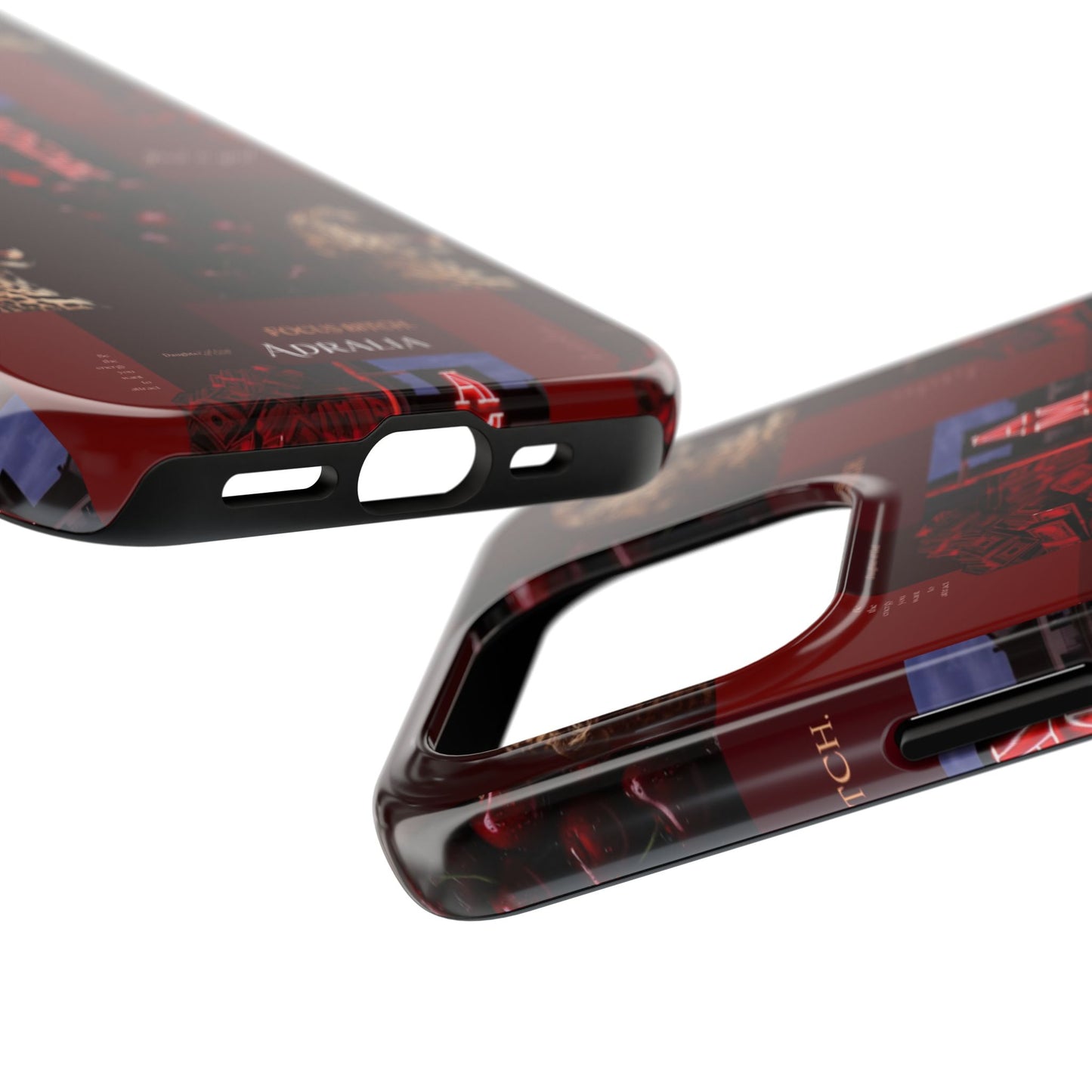 Tough Phone Case — Amour Red Leopard Graphic Protective Cover