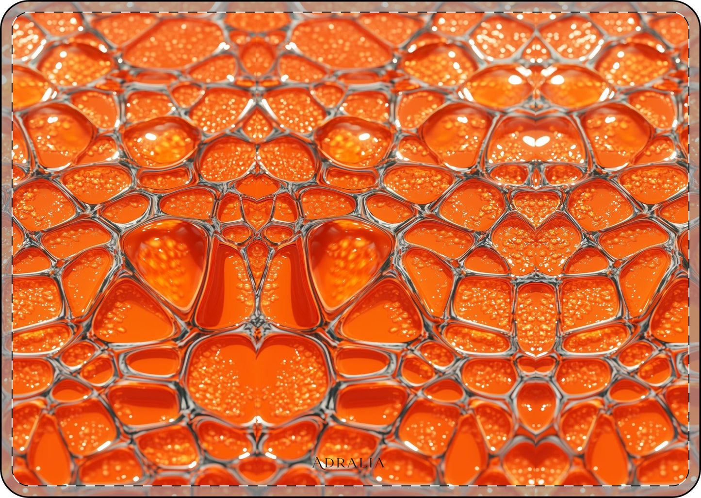 Orange Abstract Mosaic MacBook Case — Vibrant Geometric Protective Sleeve