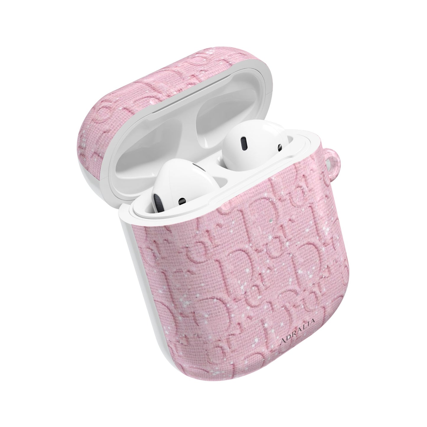 Pink Embossed Designer-Style AirPod Case