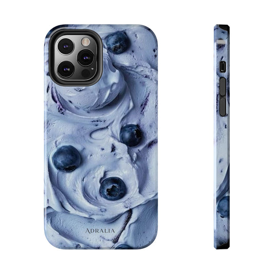 Blueberry Swirl Tough Phone Case — Protective Artistic Fruit Pattern