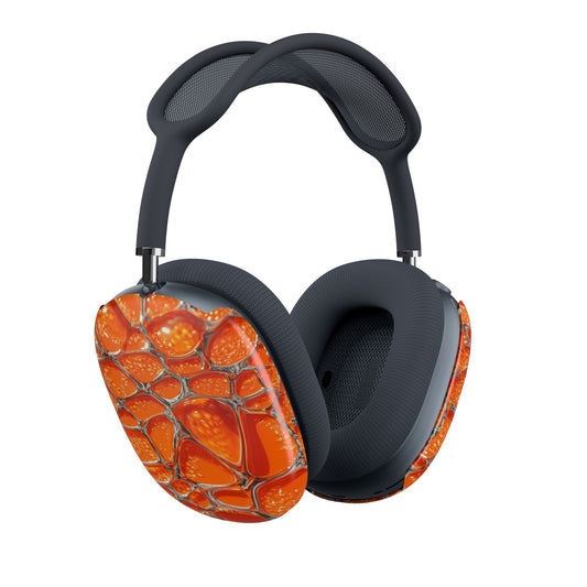 AirPods Max Case — Orange Mosaic Textured Shell Cover