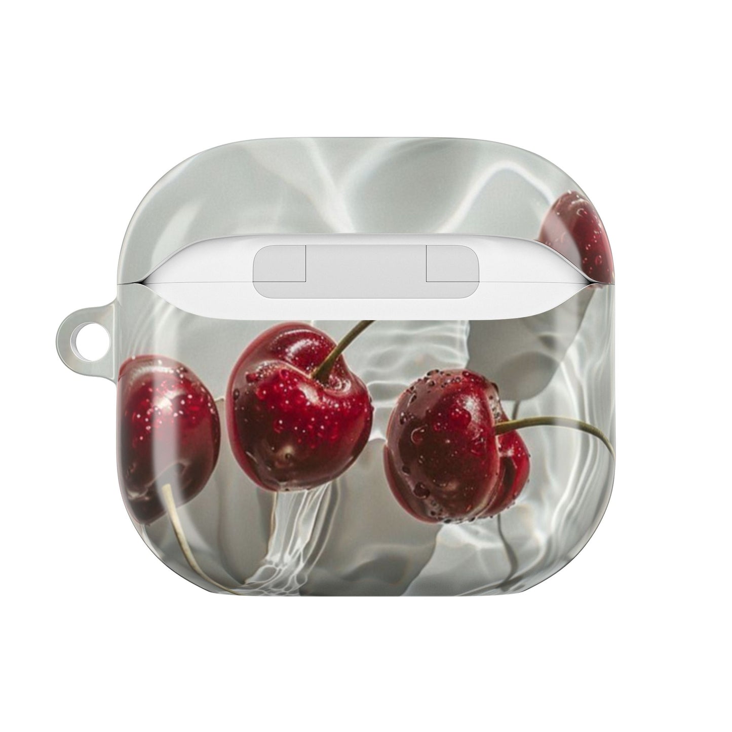 Cherry Splash AirPod Case — Glossy Red Cherry Protective Case