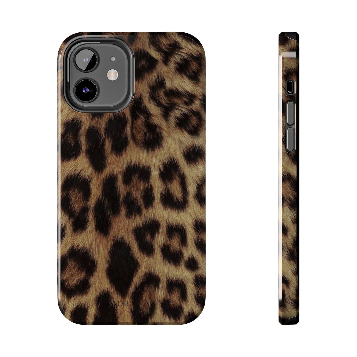 Leopard Print Tough Phone Case — Durable Animal-Print Protective Cover