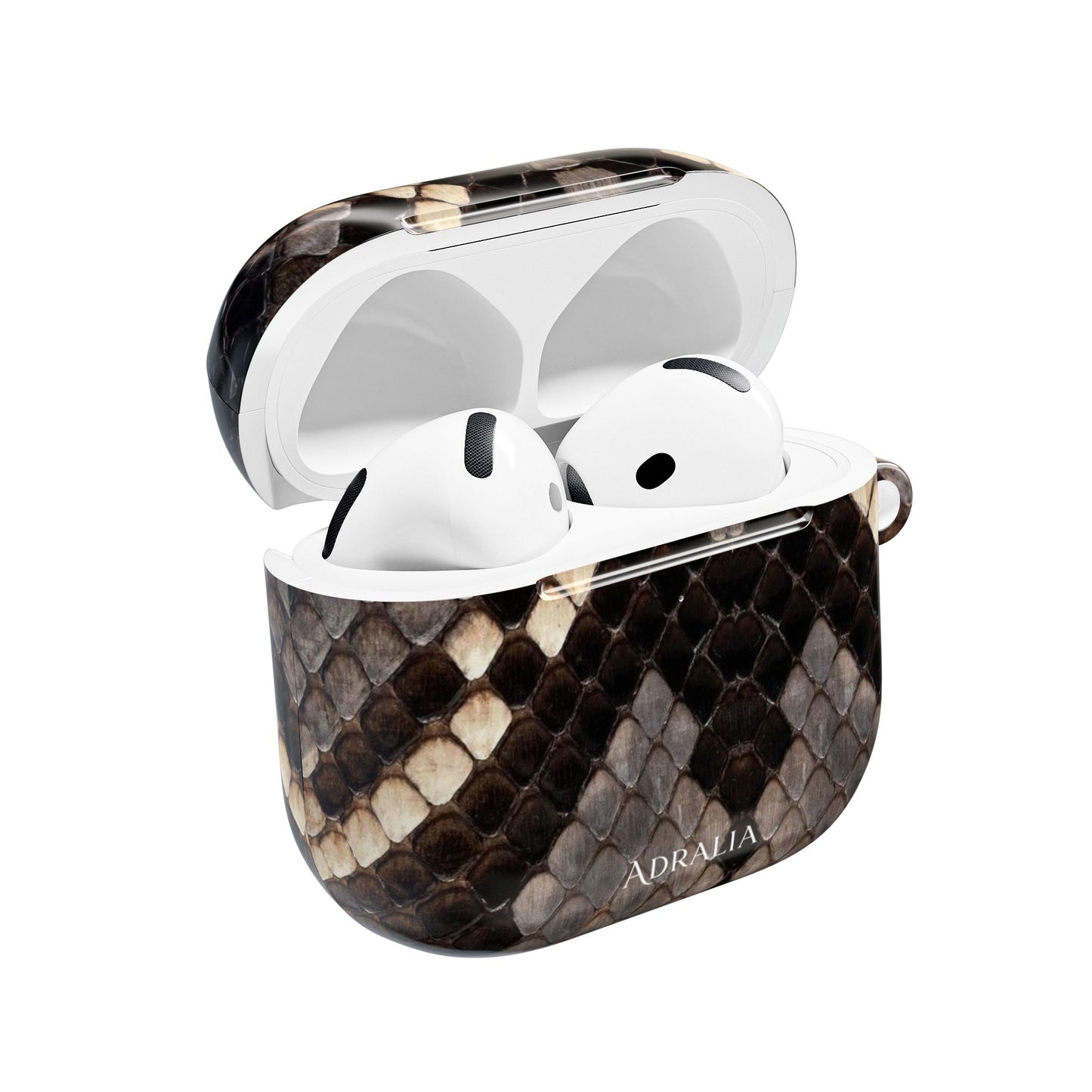 Snake Print AirPod Case — Faux Python Protective Charging Case