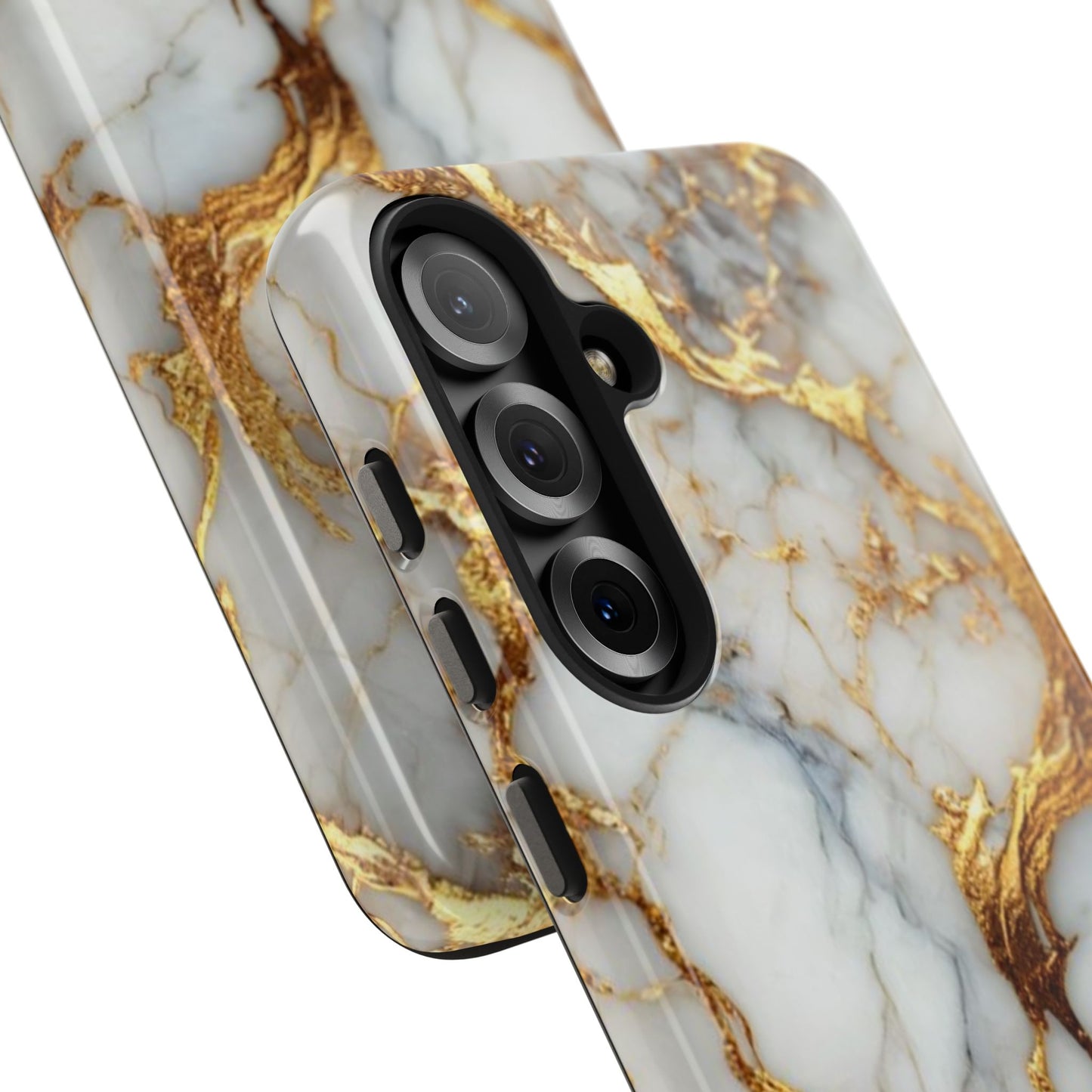 Gold Veined Marble Tough Phone Case — Luxury Protective Phone Case